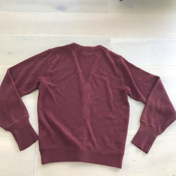 Vintage Christian Dior monsieur burgundy Cardigan sz M medium - Picture 10 of 10